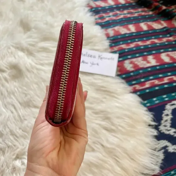 Saint Laurent Wallet YSL Yves Barbie Pink Patent Zip Around Continental Clutch - Picture 7 of 15